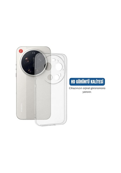 Tr Xiaomi 17 Ultra İle Uyumlu Kamera Korumalı Darbe Önleyici Ultra Slim Soft Tpu Şeffaf Silikon Kılıf Diğer