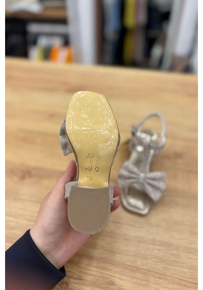 Rocky Mat Rose Golt Kız Çocuk Topuklu Ayakkabı-mat Rose Gold Altın