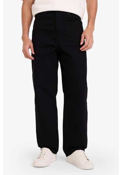 Defacto Baggy Fit Geniş Paça Jean Pantolon F8644ax25aunm40 Siyah