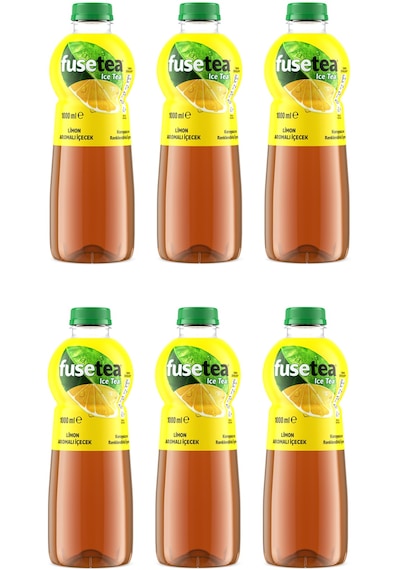 Fuse Tea Limon Aromalı Soğuk Çay 1 Lt X 6 Adet