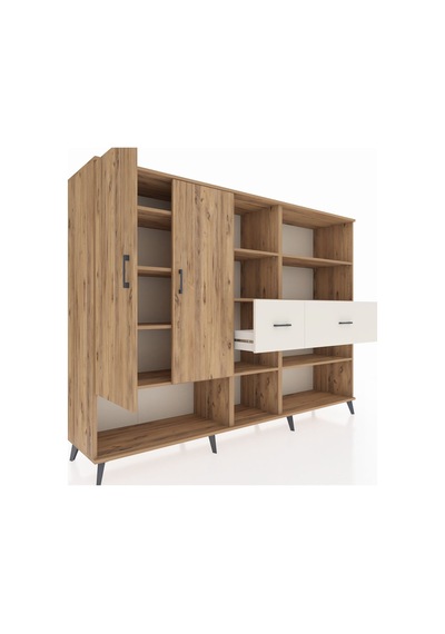 Hyperion Dolap 10 Raflı 2 Çekmeceli 2 Kapaklı 220x44x163 Çam-çam/aytaşı Atlas Çam/aytası - Atlas Çam Hyperion Dolap 10 Raflı 2 Çekmeceli 2 Kapaklı 220x44x163 Çam-çam/aytaşı Atlas Çam/aytası - Atlas Çam