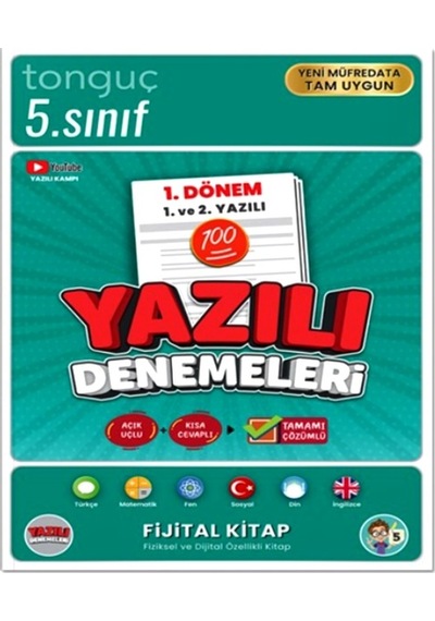 Tonguç 5.sınıf Yazılı Denemeleri 1.dönem