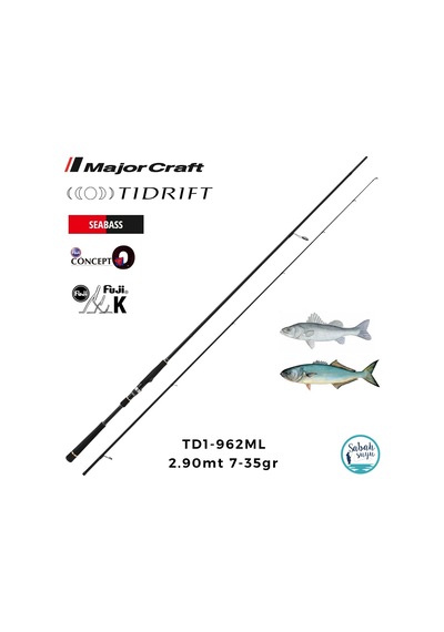 Major Craft Tidrift 1g Td1-962ml Seabass 2.90mt 7-35gr 2p Spin Kamış Standart