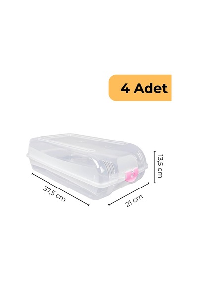 Bay Ayakkabı Koruma Kutusu, 4'lü Set Çok Renkli