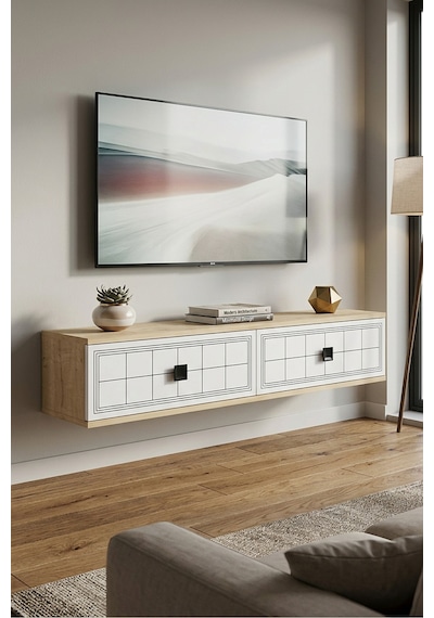 Tda1205b Yuka Duvara Montaj Tv Stand Beyaz 120cm