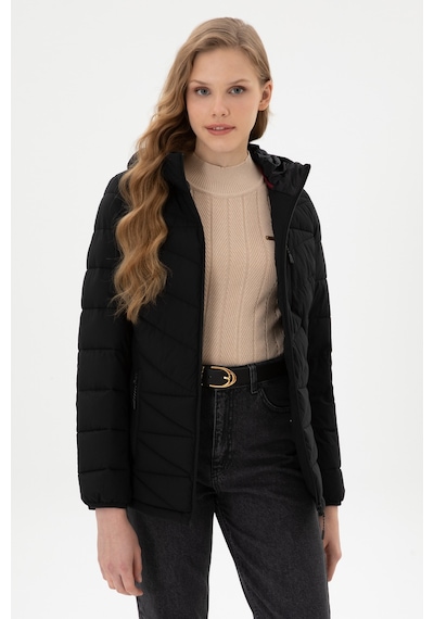 U.S. Polo Assn. Kadın Mont - Siyah 50312004-VR046