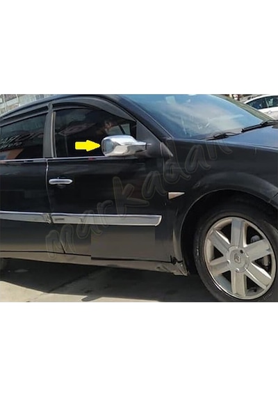 Woc Chrome Renault Megane 2 Krom Ayna Kapağı 2004-2010 2 Parça  Ab