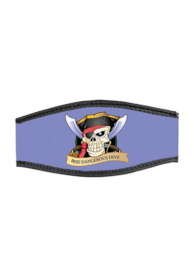 BestDivers Maske Arkalığı PIRATE Neopren Velkrolu Siyah
