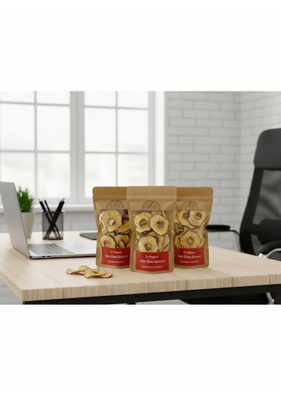 %100 Doğal Sade Elma Kurusu 3'lü Avantaj Paketi 3 X 50 G 150 G
