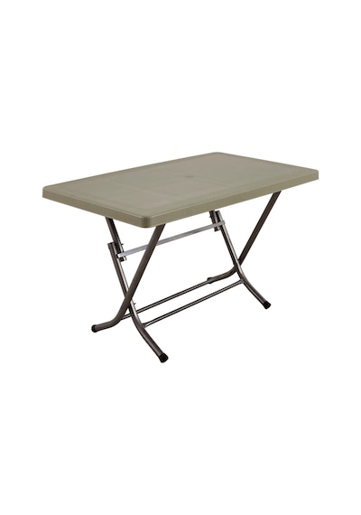 Mandella 70x120 Zeugma Rattan Masa (Katlanır Metal Ayak) Çölbeji Çöl beji