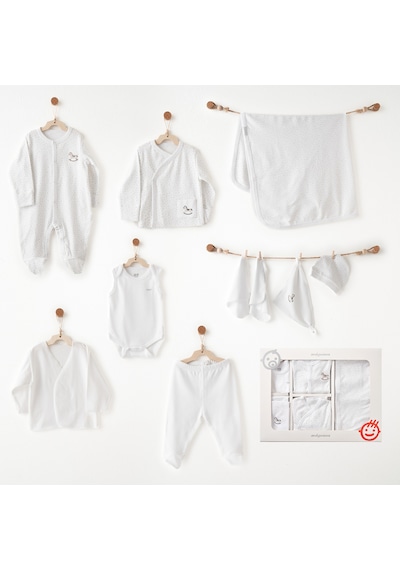 Andywawa My Little World Newborn Bebek 10 Parça Hastane Çıkışı Ac26751 Beyaz