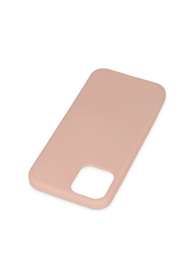Apple, Uyumlu iPhone 11 Pro Max Kılıf Nano İçi Kadife Silikon - Pudra
