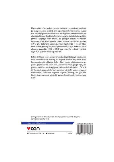 Çocukluğum - Maxim Gorky - Can Yayınları