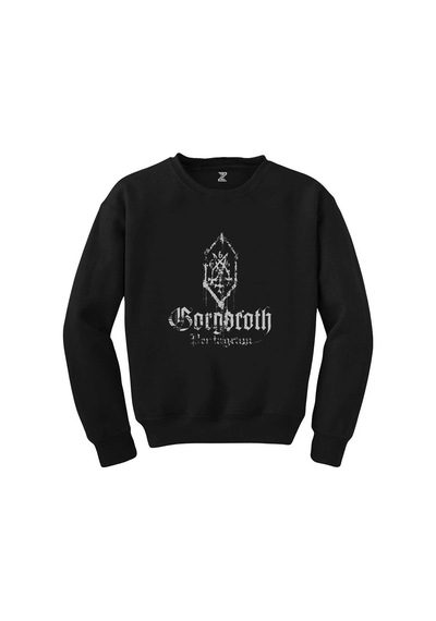 Gorgoroth Pentagram 2 Siyah Sweatshirt