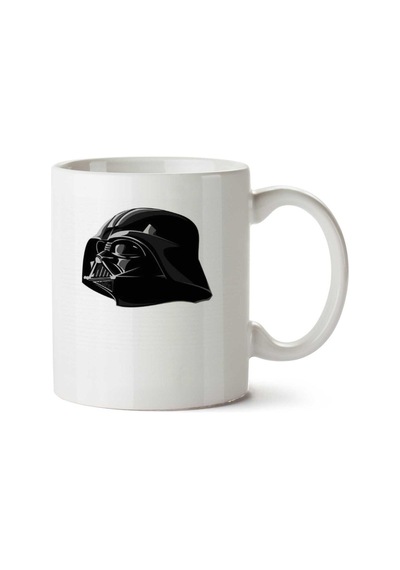Darth Vader Star Wars Kask İki Tarafı Baskılı Kupa Bardak Çok Renkli