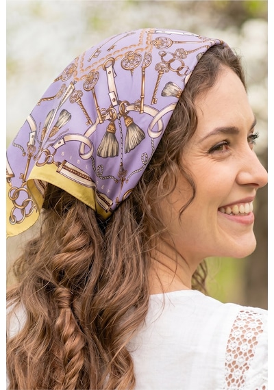 Sisley Flora Bandana/fular -2015-47 47 Lila