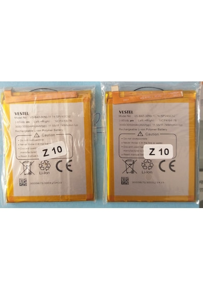 Vestel Uyumlu Venüs Z10 İthalati Batarya Pil 3050 Mah