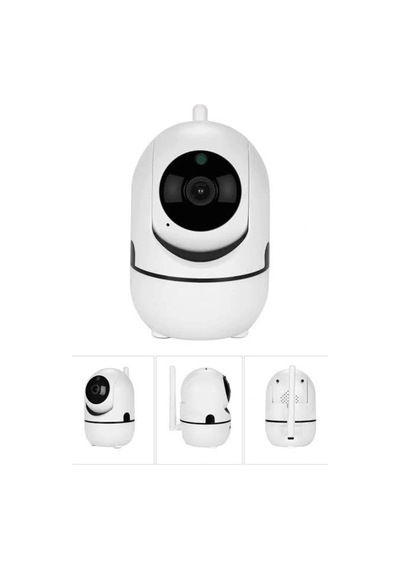 Mey İthalat Baby Kamera Kablosuz 720p Beyaz 360 Derece Wifi Kamera Full Hd 1080p