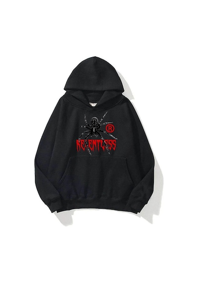 Tarzsokak Unisex Relentless Sweatshirt Hoodie Siyah
