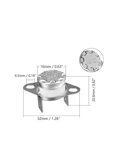 Ic-269 Nk 220 C Bi Metal Termostat Kontak Seramik