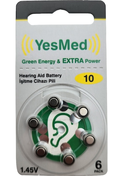 Yesmed Extra Power 10 Numara Pil 5 Paket X 6 Adet 30 Adet P...