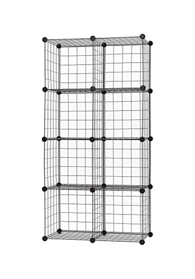 12 Storage Küpleri Çok Aşamalı Kullanım Dıy Tel Kafes Organizer Wandorganisator Raf Dolap Tel Kafes Plaka Garage St Genel