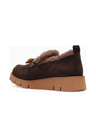 Mamma Mia Mammamia Kadın İçi Tüylü Loafer Ayakkabı 26k D26ka-3195 Kahve Süet Kahverengi Mamma Mia Mammamia Kadın İçi Tüylü Loafer Ayakkabı 26k D26ka-3195 Kahve Süet Kahverengi