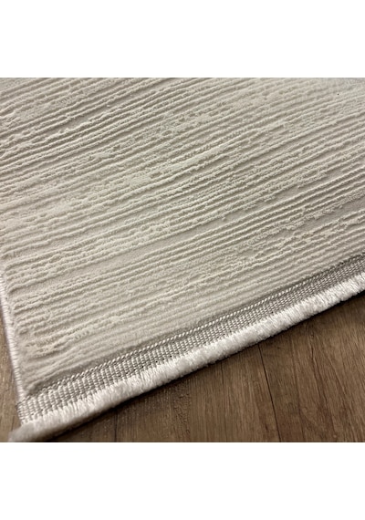 Hoom Rugs Nova 1123 Krem Mikrofiber Modern Dokuma Halı Krem