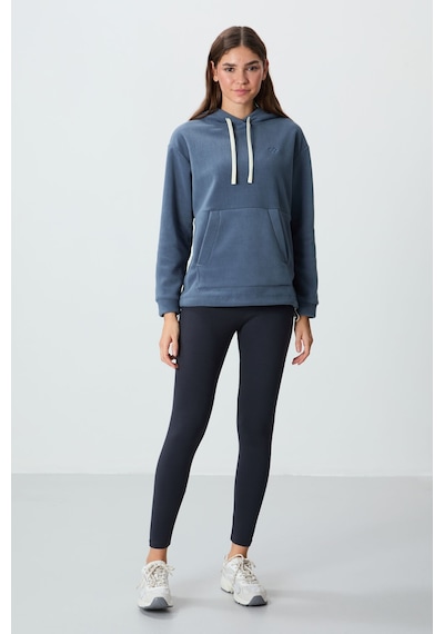Tommylife Antrasit Yüksek Bel Termal Slim Fit Dar Paça Kadın Tayt - 94577 Antrasit