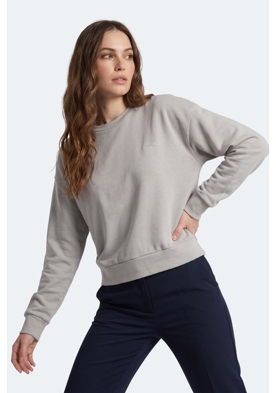 Slazenger Kunto I Kadın Gri Sweatshırt
