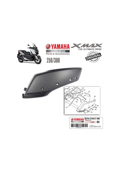 Yamaha Xmax 250/300 2018-2022 Hava Filtre Kapağı
