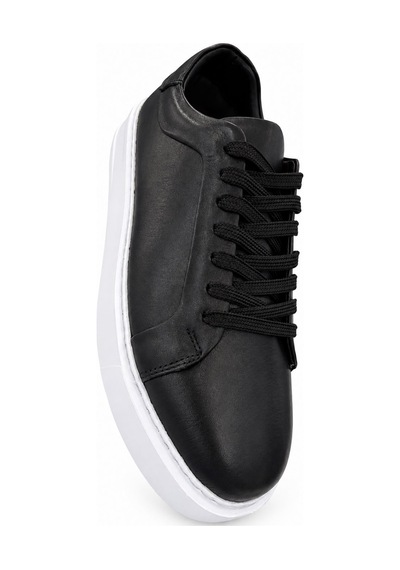 Papucumun Dünyası Erkek Hakiki Deri Sneaker Siyah