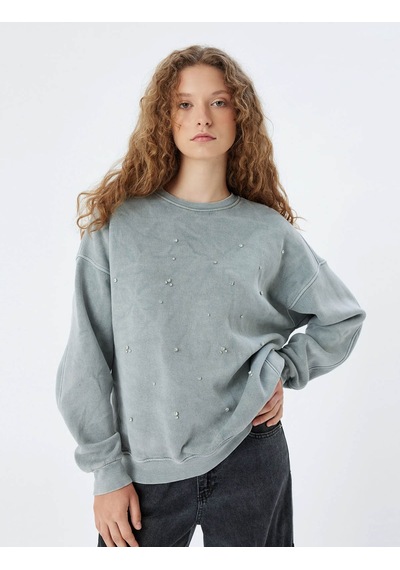 Koton Kadın Sweatshirt Gri 5wal10125ık 25ky59001743 Y5906