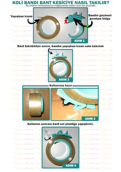 2 Adet Koli Bandı Kesici Bant Kesme Aparatı Türk Malı 1