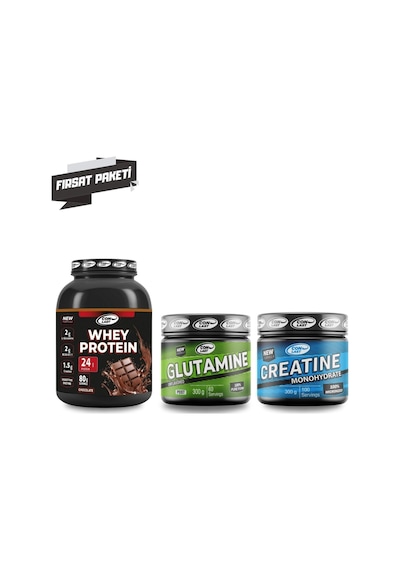 Whey Protein 2000gr Çikolata \glutamine 300gr \creatine Monohydrate 300gr Çikolatalı