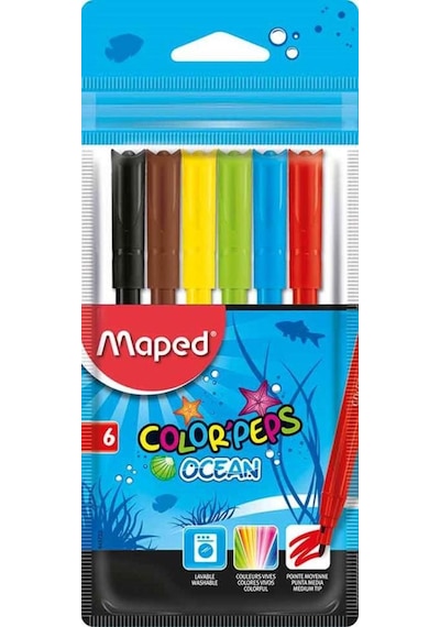 Maped Keçeli Boya Kalemi Ocean 6 Renk 845723