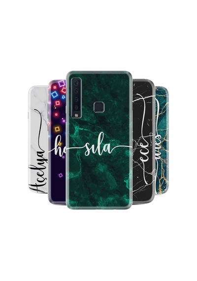 Samsung Uyumlu Galaxy A9 2018 Kilif Kisiye Özel Silikon Mermer Yazi 310579628