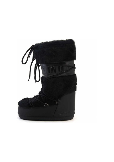 Moon Boot Icon Faux Fur Kadın Kar Botu-14089000blk Siyah Siyah