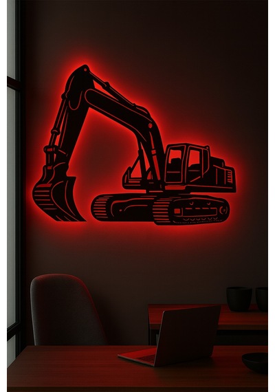 Led Işıklı Ekskavatör İnşaat Temalı İş Makinesi Tablosu Dekoratif Duvar Dekoru Kırmızı - 801016783 Kırmızı Led Işıklı Ekskavatör İnşaat Temalı İş Makinesi Tablosu Dekoratif Duvar Dekoru Kırmızı - 801016783 Kırmızı