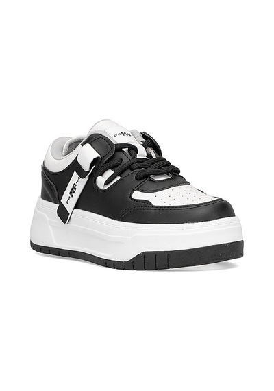 M.p 252-6125zn Kadın Klasik Sneaker Siyah - Beyaz Siyah - Beyaz