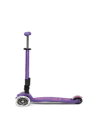 Micro Maxi Deluxe Foldable 3 Tekerlekli Scooter LED Fuşya