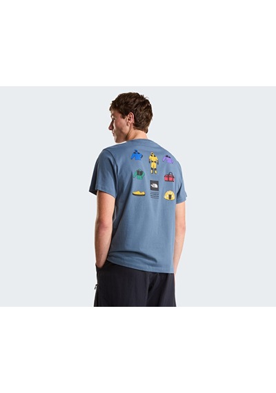 The North Face M İcon Celebration Regular Erkek Outdoor Tişörtü Nf0a8gas0u31 Gri