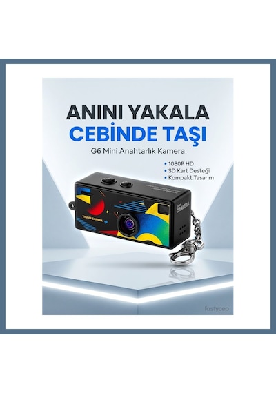 Buradabulabilirsin G6 Thumb Camera Mini  1080p Hd Video Kayıtlı Retro Tasarım Taşınabilir Mini Dijital Kamera Bbz