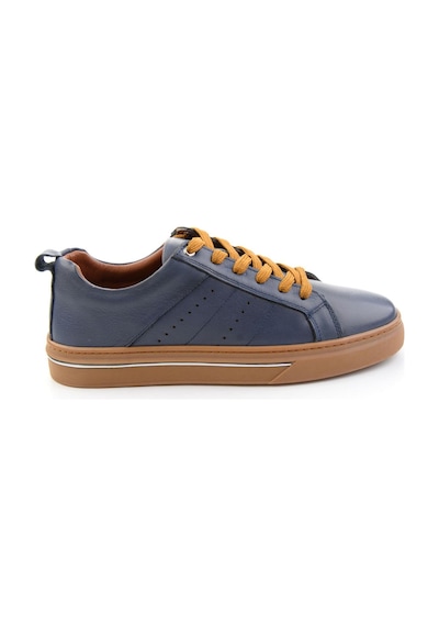 Bambi Mavi Hakiki Deri Erkek Sneaker E01082009503
