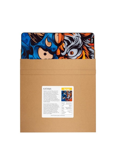 Katana 50x50 Cm 4 Mm Hybrid Gaming Oyuncu Mouse Pad Xl Half Oni Tiger