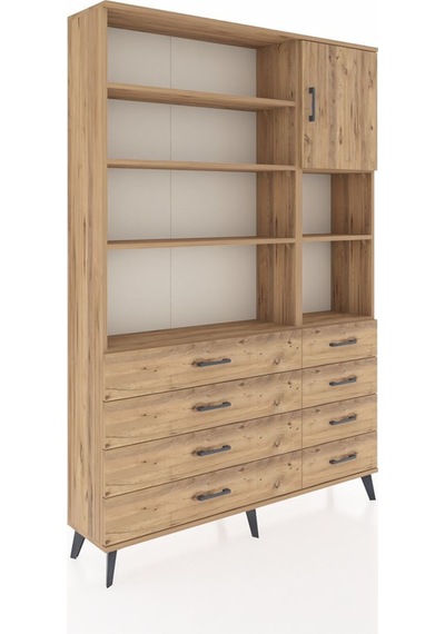 Arges Dolap 8 Raflı 8 Çekmeceli Tek Kapaklı 132x30x195 Çam-çam/çam Atlas Çam/atlas Çam Arges Dolap 8 Raflı 8 Çekmeceli Tek Kapaklı 132x30x195 Çam-çam/çam Atlas Çam/atlas Çam