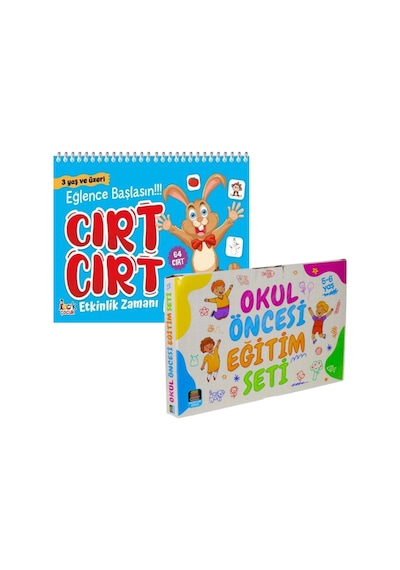 Okul Öncesi Neşeli Eğitim Seti & Cırt Cırt Etkinlik Zamanı 6...