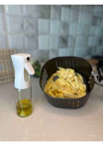 Sprey Yağdanlık Yağ Spreyi Airfryer Zeytinyağı Yağlık Beyaz Diğer