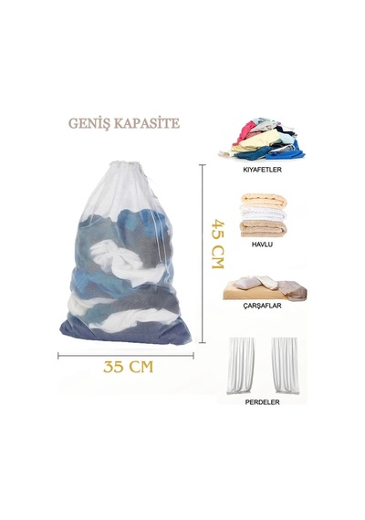 Çok Amaçlı Çamaşır Yıkama Filesi Kirli Çamaşır Yıkama Çamaşır Makinesi Filesi 35x45 Cm Tr Diğer