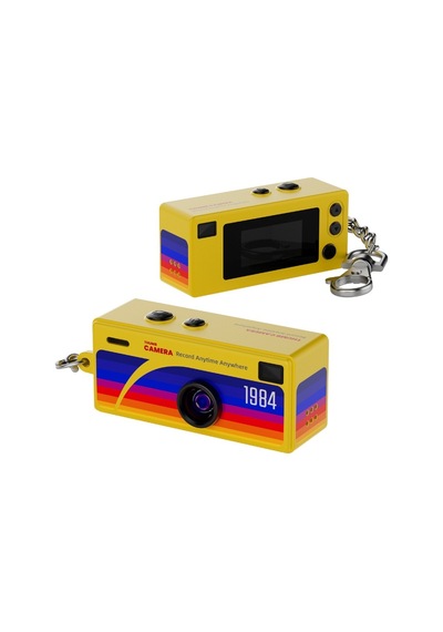 G6 Thumb Camera Mini Kamera 1080p Hd Video Kayıtlı Retro Tasarım Taşınabilir Mini Dijital Kamera Sarı - 913408292